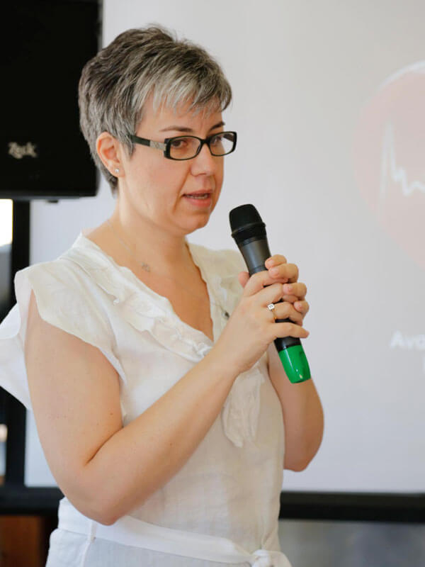 Η καρδιολόγος κα Μωραΐτη Αναστασία, η οποία μίλησε για το Ανεύρυσμα Κοιλιακής Αορτής